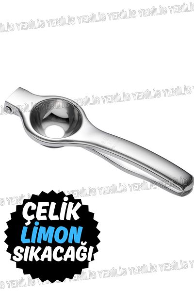Yenilig Stainless Steel Ergonomic Lemon Squeezer Durable, Dishwasher Safe
