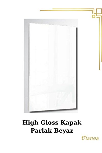 L8YZ Özel Ölçü High Gloss Mutfak Dolap Kapağı Banyo Kapak Parlak Özel Kaplama