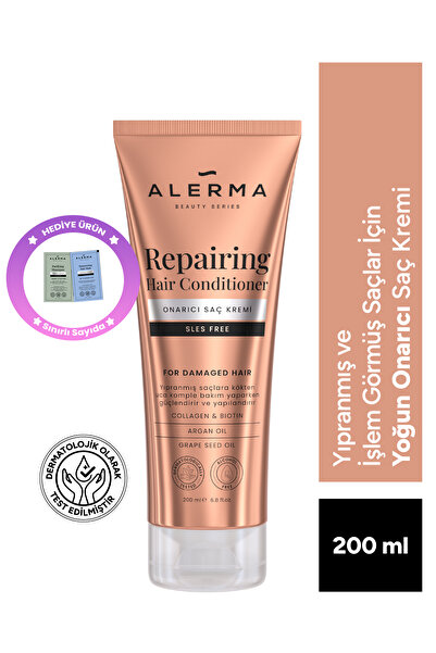 Alerma Yıpranmış Ve Işlem Görmüş Saçlar Için Yoğun Onarıcı Sülfatsız Saç Krem...