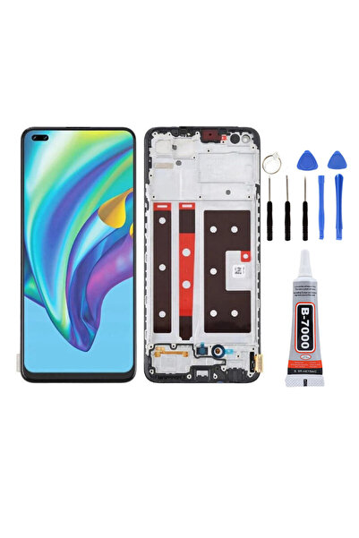 TamirCep Oppo Reno 4 Lite Çıtalı Uyumlu Ekran Lcd Dokunmatik Tamir Seti Hediyeli