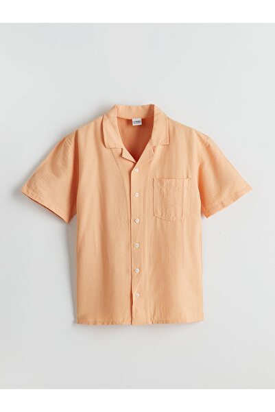 LC Waikiki LCW Kids Kısa Kollu Dokulu Erkek Çocuk Gömlek