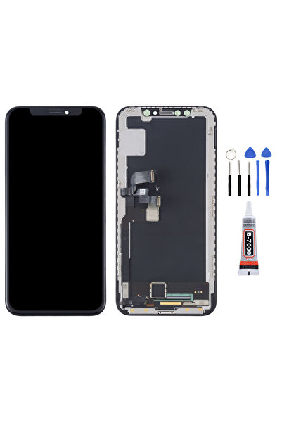 Yedcom Iphone X Oled Uyumlu Ekran Dokunmatik Lcd Ekran Ön Panel Yapıştırıcı V...