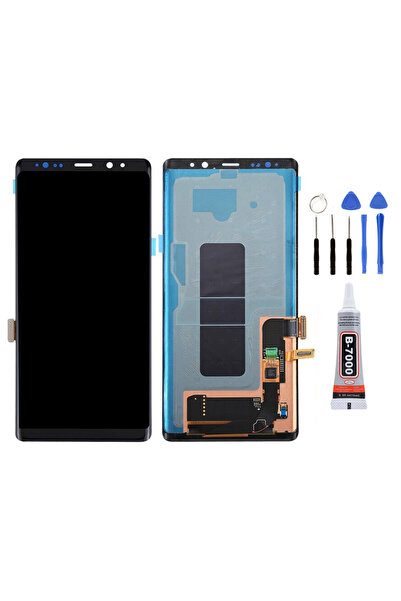 Yedcom Samsung NOTE 8 SİYAH Uyumlu Lcd Ekran Dokunmatik Tamir Seti Yapıştırcı...