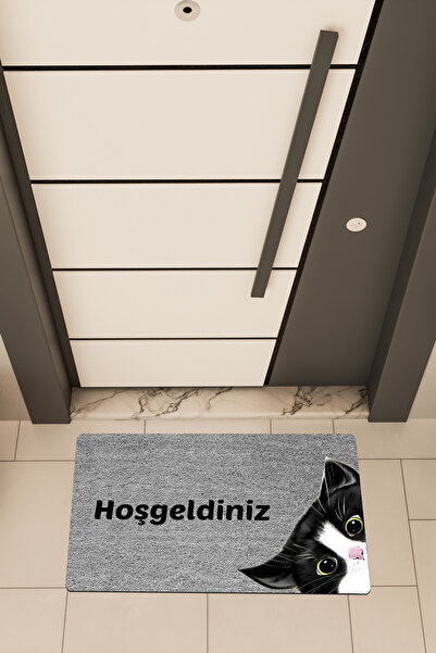 Dormot Home Imprimare digitală de înaltă calitate, gri, covoraș pentru ușă cu...