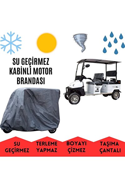 MaxDurable Japon Jpn Star 4 Teker Kabinli Elektrikli Motor Brandası Su Geçirmez
