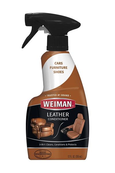 Weiman Leather Cleaner and Conditioner for Leather Car Seats, Shoes, Purses