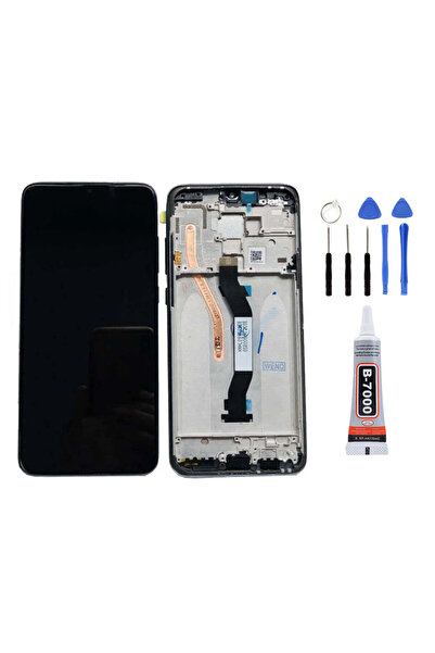 Yedcom Redmi Note 8 Pro Çıtalı Siyah Ekran Dokunmatik Lcd Ekran Ön Panel Yapı...