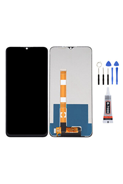 Yedcom Oppo Realme C15 Uyumlu Ekran Dokunmatik Lcd Ekran Ön Panel Yapıştırıcı...
