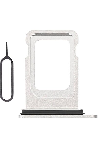 Yedcom iPHONE 14 Uyumlu Sim Tepsisi Sim Aparatı Sim Kart Yuvası BEYAZ Yüksek ...