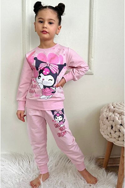 yagmurgiyim PJK2İ Set de trening roz cu model Kuromi pentru fete - frânghie 1...