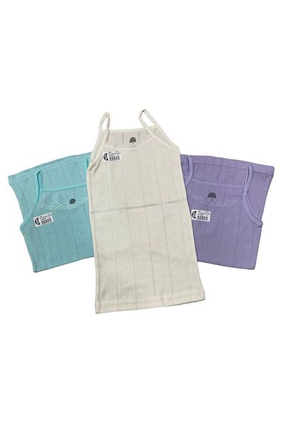 yagmurgiyim Set de 3 piese pentru fete GMŞ verde, ecru, liliac Jacquard 3086-2