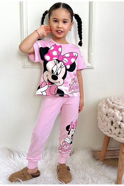 Yağmur Giyim Minnie Mause Pattern Ροζ Φούτερ Κοστούμια για κορίτσια 3-10 ετών PJKKE 7454-P