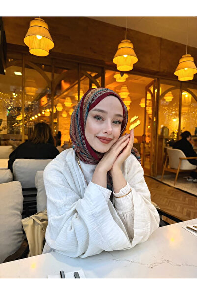 SHIRA Etnik Desenli İpek Şal