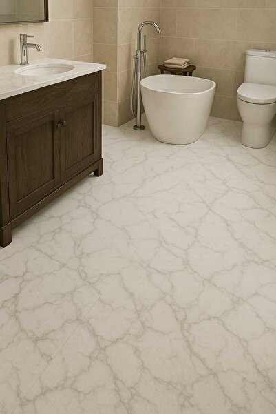 Technojet Self Adhesive Marble Pattern Premium Floor Kitchen Wall Cabinet Table Covering 60Cmx100Cm