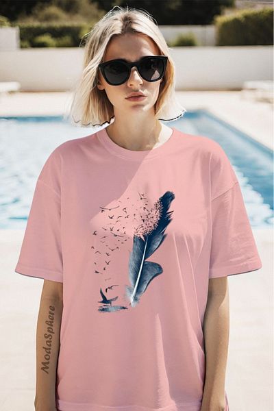 ModaSphere Unisex Oversize T-shirt Μπάλα Μπαταριών
