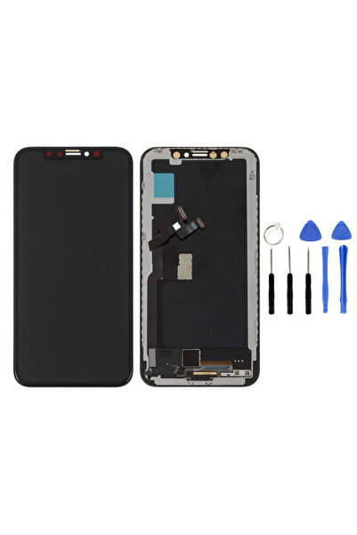 Yedcom Iphone X Uyumlu Ekran Dokunmatik Lcd Ekran Ön Panel Yapıştırıcı Ve Kit