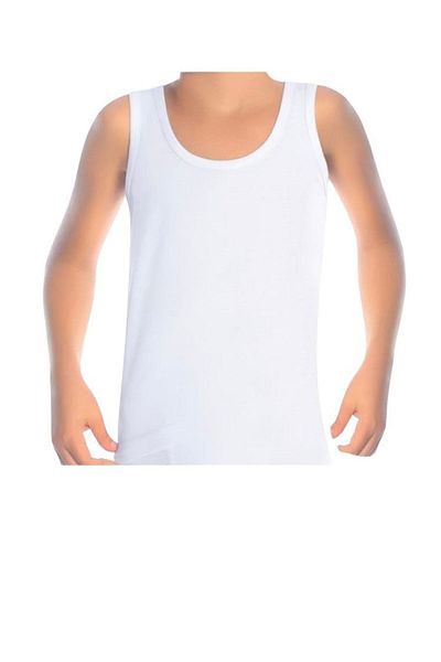 yagmurgiyim Gmş Rib White 3-Piece Boys' Athlete Set A-3023