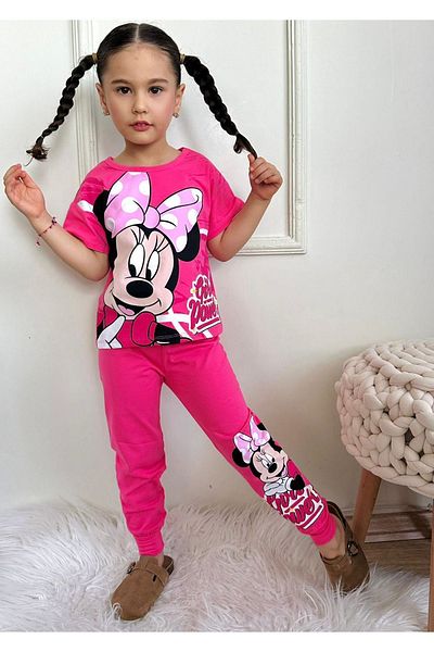 Yağmur Giyim Σετ Minnie Mause - Φούσκ και κοντομάνικο σορτς 7454-F 3-10 ετών