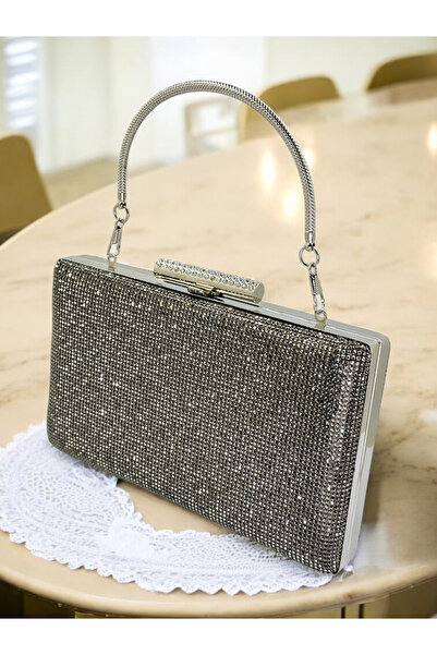 Wedding Fashion Πλατίνα Χρώμα Πλήρης Πέτρα σε δύο Συνταγές Μεταλλική Λαβή Γυν...