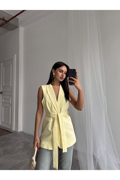 mydukkan.co Γιλέκο Blazer με δεμένο