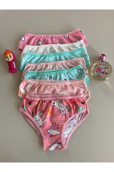 yagmurgiyim Set de 7 papuci pentru fete cu model - ELM S-10