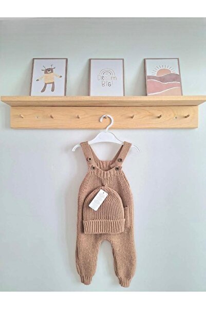 yagmurgiyim Glrb Triko Selanik Örgüsü Kahverengi Cepli Şapkalı Slopet Unisex ...