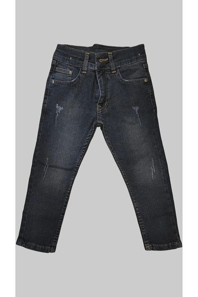 daniel milano Boy's Denim Striped Smoked Turtled Leather Jeans