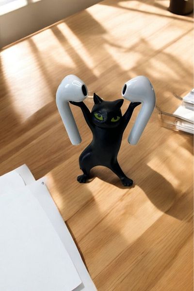 fafaatölye Cat Pen and Headphone Holder Stand
