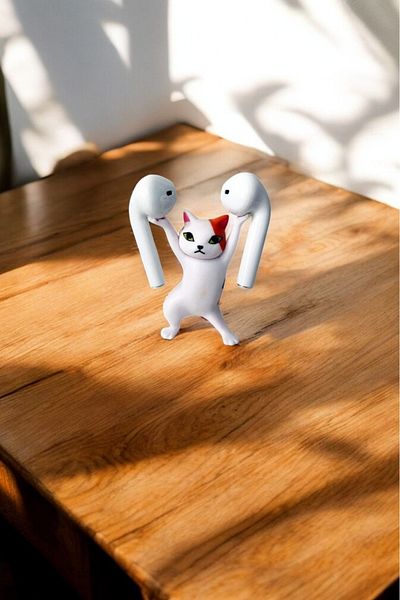 fafaatölye Cat Pen and Headphone Holder Stand
