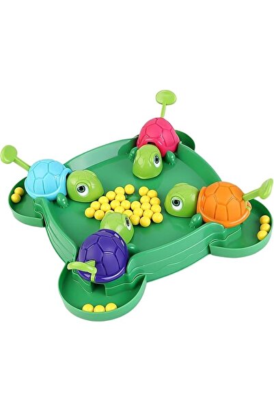 HAPPENS Kaplumbağa Top Yutma Oyunu Çocuk Eğlenceli Oyun Kurbağa Denge Top Tut...