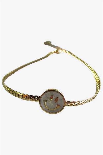 roseberry Stainless Steel Smiley Face Anklet - R1341