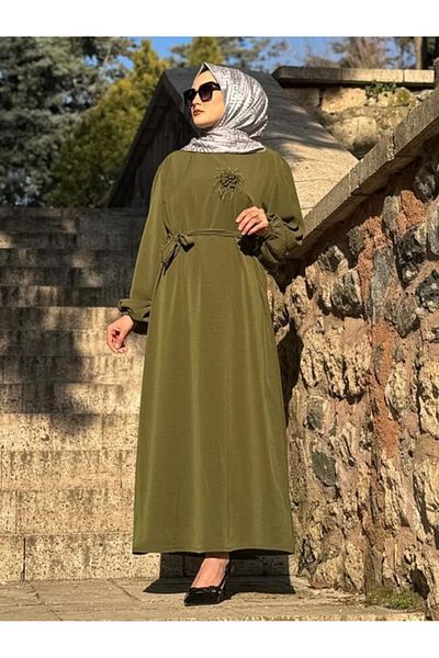 Zeynep Butik Φόρεμα Aerobin Fabric με λουλούδια 1685