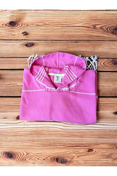 TD Collection Bebek Çocuk Organik Peştemal Pembe Panço %100 Pamuklu