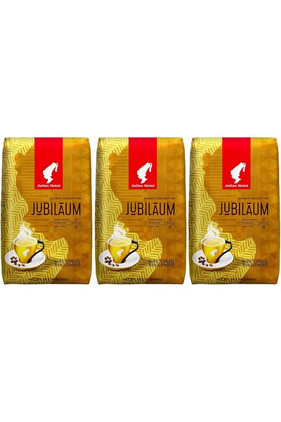 Julius Meinl قهوة جوبيلاوم كلاسيك كوليكشن، حبوب كاملة، تحميص خفيف إلى متوسط، عبوة من 3 قطع، وزن 1 كجم