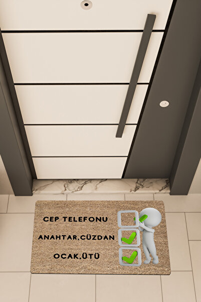 Dormot Home Imprimare digitală de înaltă calitate, maro, covoraș de ușă cu te...