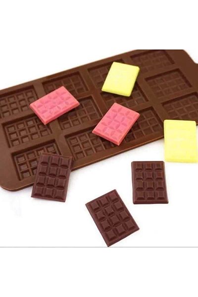 artizanmutfak Silicone Mini Tablet Ice Tray and Chocolate Mold (Mnt-12)