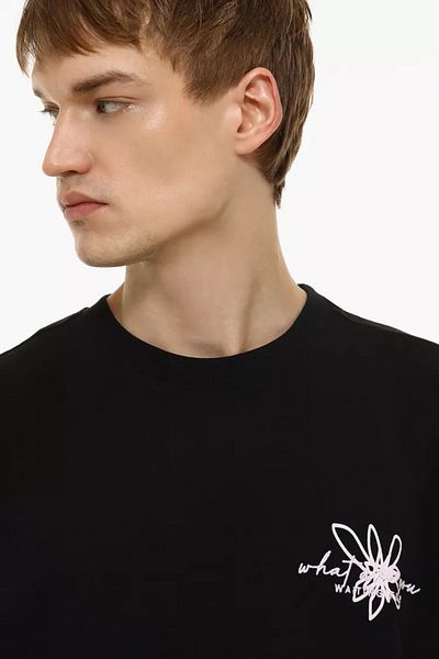 ACTIVE MODA Men's Broken Kateqoriyeli Oversized Balgatli T-Shirt