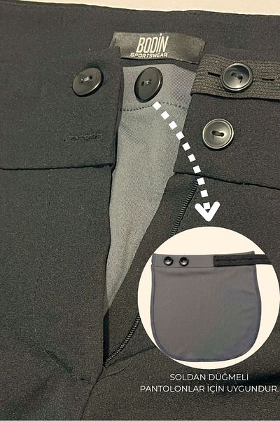 bodin Maternity Trouser Waist Extender-Women's Trouser Extender Left Button Compatible