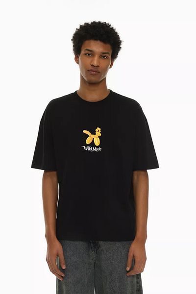 ACTIVE MODA Men's Short Sleeve Wine Tshirt, Oversize Oversize Cotton