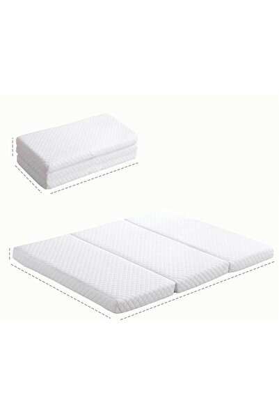 RevuBaby Çoton Kumaş Katlanabilir Yatak Taşınabilir Misafir Yatağı 8 CM Kalınlık