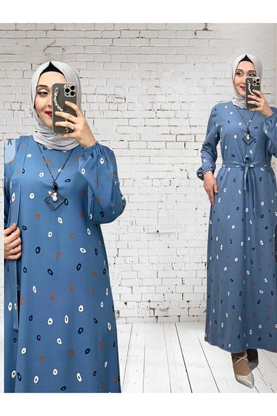 Freeista Blue Hijab Dress 2504295
