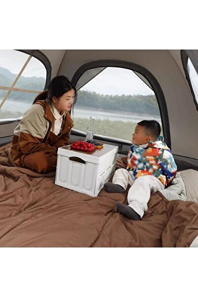 MUBX 4 Kişilik Otomatik Çadır Çift Kapılı Sineklikli Su ve Rüzgar Geçirmez Çadır 220x200x145cm