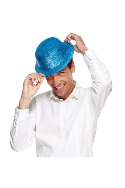 ReilaParty Glitter Melon Model Plastic Party Hat Blue Rp4694