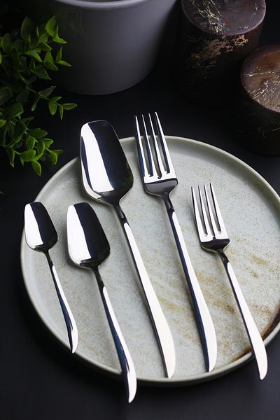 Rollers Nirvana 40 Piece Fork Spoon Set for 8 People