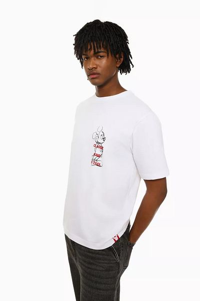 ACTIVE MODA Men's Short Sleeve Stone Mug Tshirt Large Size Customizable Cotton