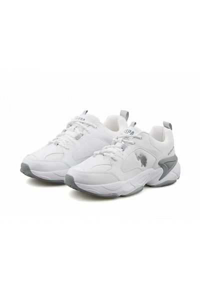 U.S. Polo Assn. Pantofi sport cu talpă anti-alunecare - pantofi ușoare model alb
