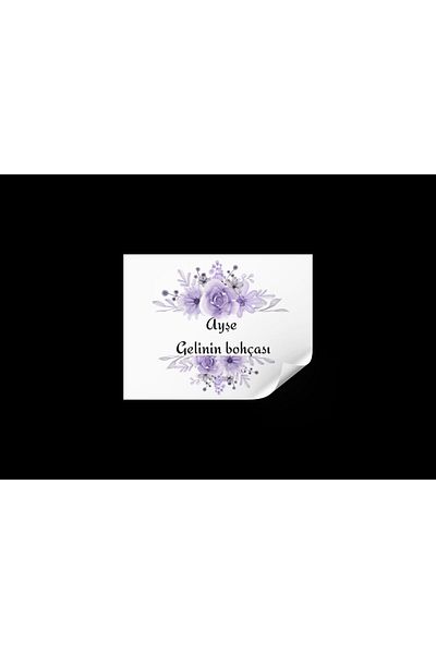 ARLetikettasarım Bridal Bundle Tag Square 4X4 cm 54 Pieces - Arletikettasarım