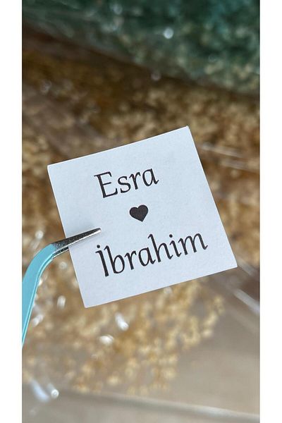 ARLetikettasarım 70 Promise, Henna, Engagement, Chocolate Tags in 3,5X3,5 cm Sizes Offered by Arletikettasarım.