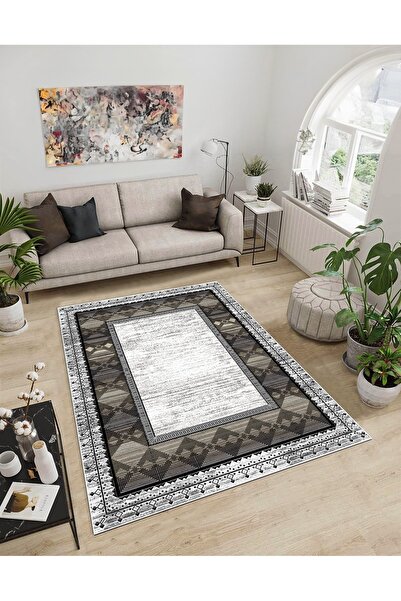 Dijidekor Shine M(40) Gri Fringeless cu bază anti-alunecare Digital cu imprim...