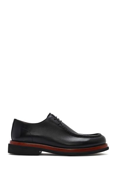 Derimod Men's Black Leather Casual Shoes 25Sfd 722318